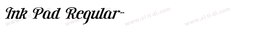 Ink Pad Regular字体转换